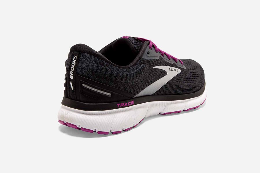 Brooks Trace Road Loopschoenen Dames - Zwart/Paars - 783429GBN